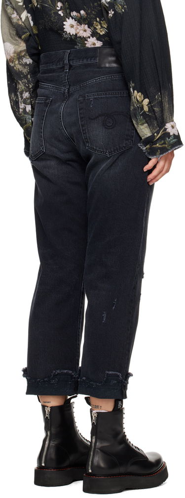Дънки R13 R13 Mid-Rise Straight Boyfriend Jeans Черно | R13W5083-394A, 2