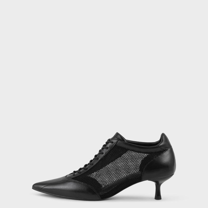 Кецове и обувки Vagabond Vagabond Lykke Mesh Kitten Heel Booties Черно | 5914-115-20
