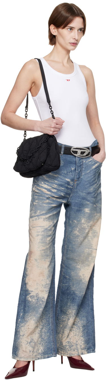 Чанта през рамо Diesel Diesel Charm-D Quilted Shoulder Bag Черно | X10267 P8048, 3