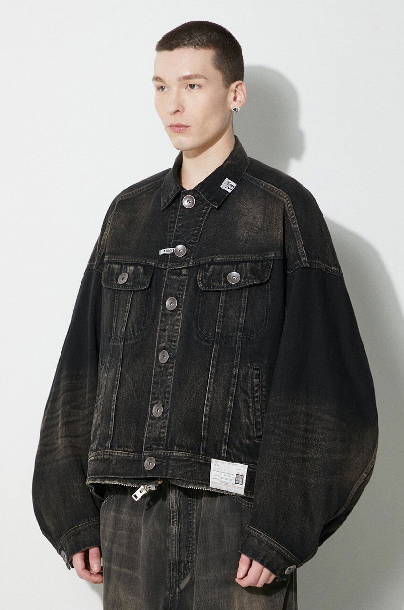 Яке Maison MIHARA YASUHIRO Combination Denim Jacket Черно | A12BL022