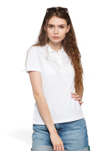 Поло тениска Lacoste Polo T-Shirt Бяло | PF5462