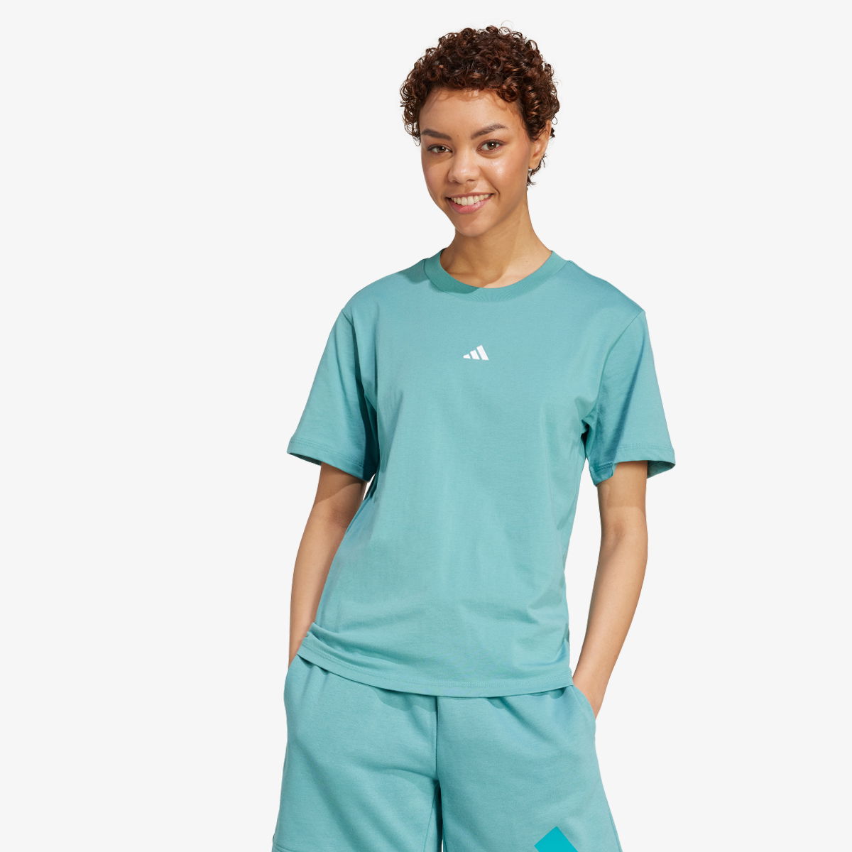 Тениска adidas Originals Sports T-Shirt Тюркоазено | JY4964, 1