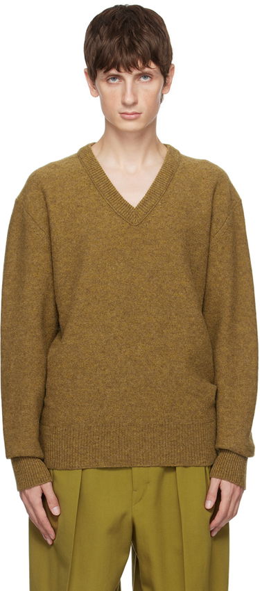Пуловер LEMAIRE Lemaire V-Neck Sweater Кафяво | TO1101 LK085, 0