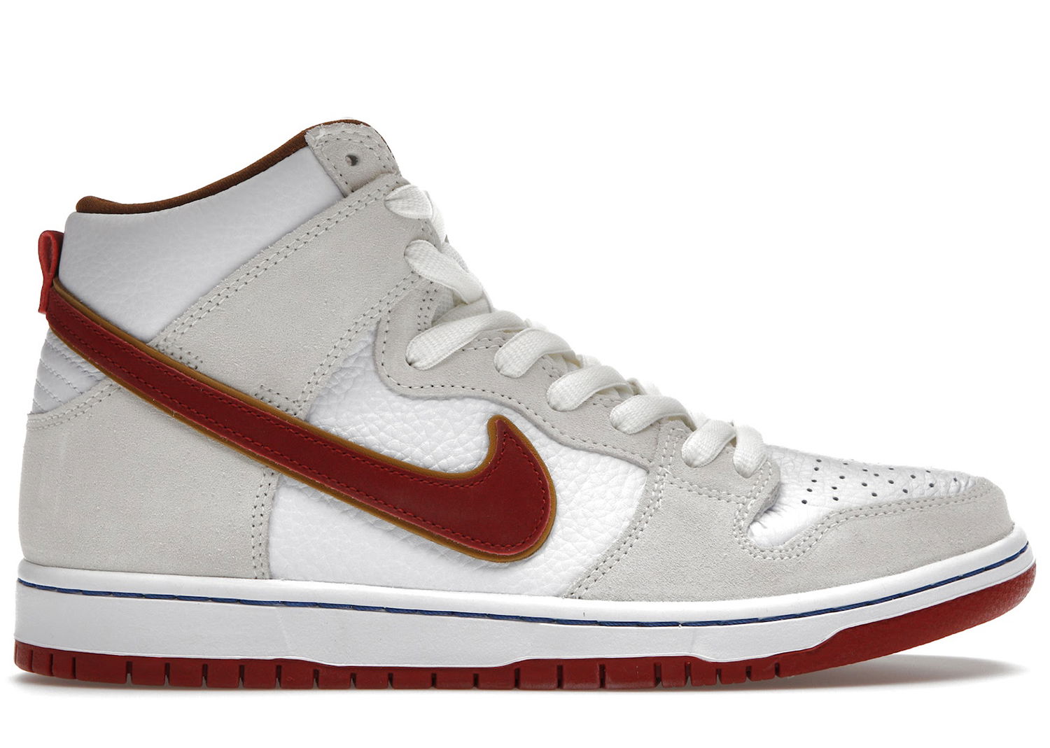 Кецове и обувки Nike SB SB Dunk High Sail Bright Crimson Сиво | CV9499-100, 0