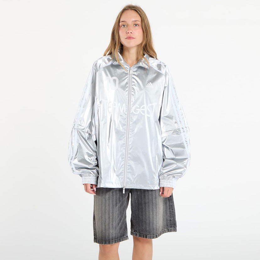 Яке adidas Originals Teamgeist Oversized Track Top Металик | KE9784