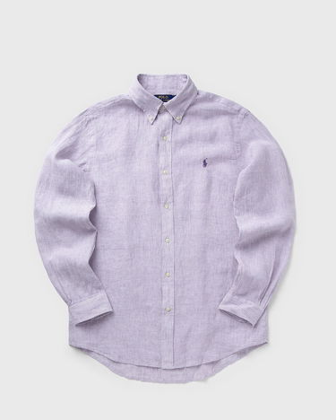 Риза Polo by Ralph Lauren Long Sleeve Striped Linen Button-Down Sport Shirt Лилаво | 710968973006, 0