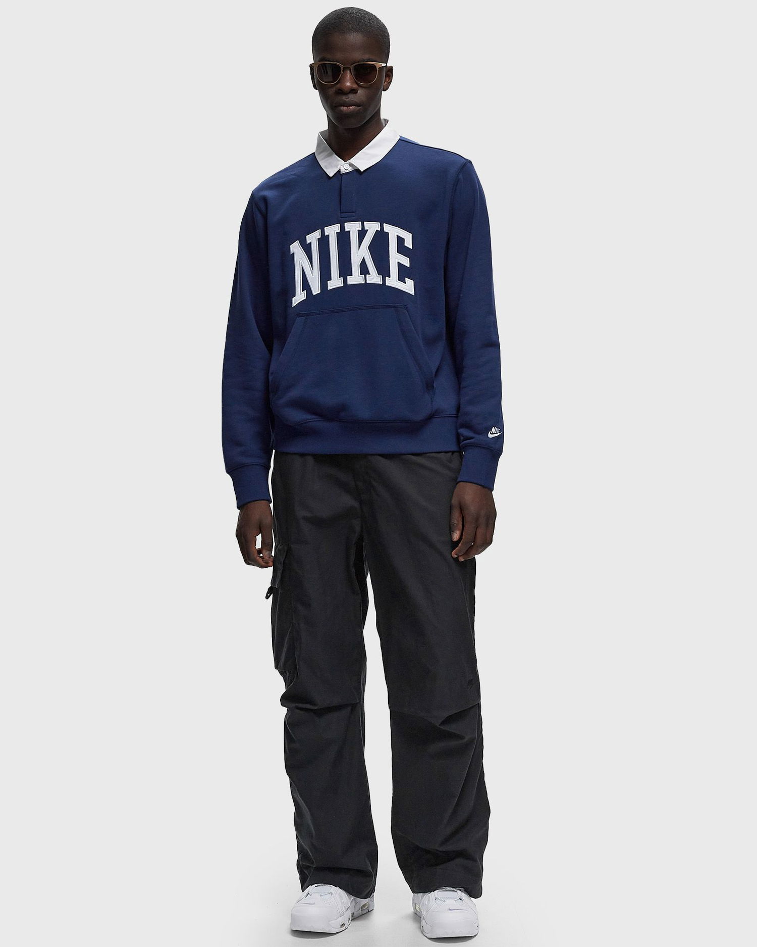 Суитчър Nike M Nk Club Hbr Ft Ls Тъмно синьо | FN3112-410, 0