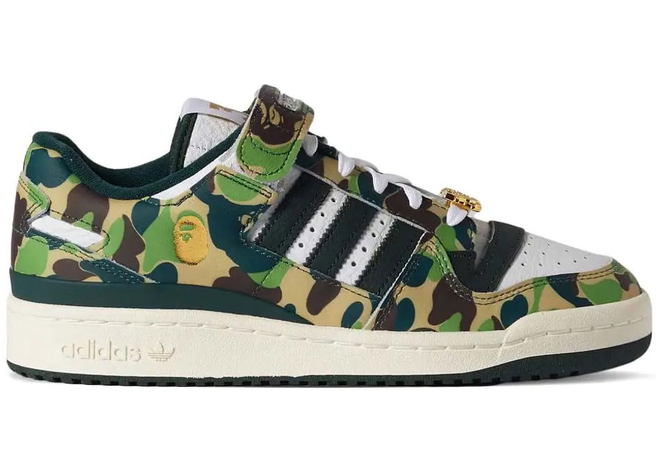 Кецове и обувки adidas Originals BAPE x Forum Low 84 30th Anniversary "Green Camo" Зелено | ID4771, 1