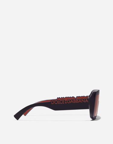Слънчеви очила Dolce & Gabbana Dolce & Gabbana Dg Logo Rectangular Shield Sunglasses Onesize Черно | VG601FVN9759V000, 2