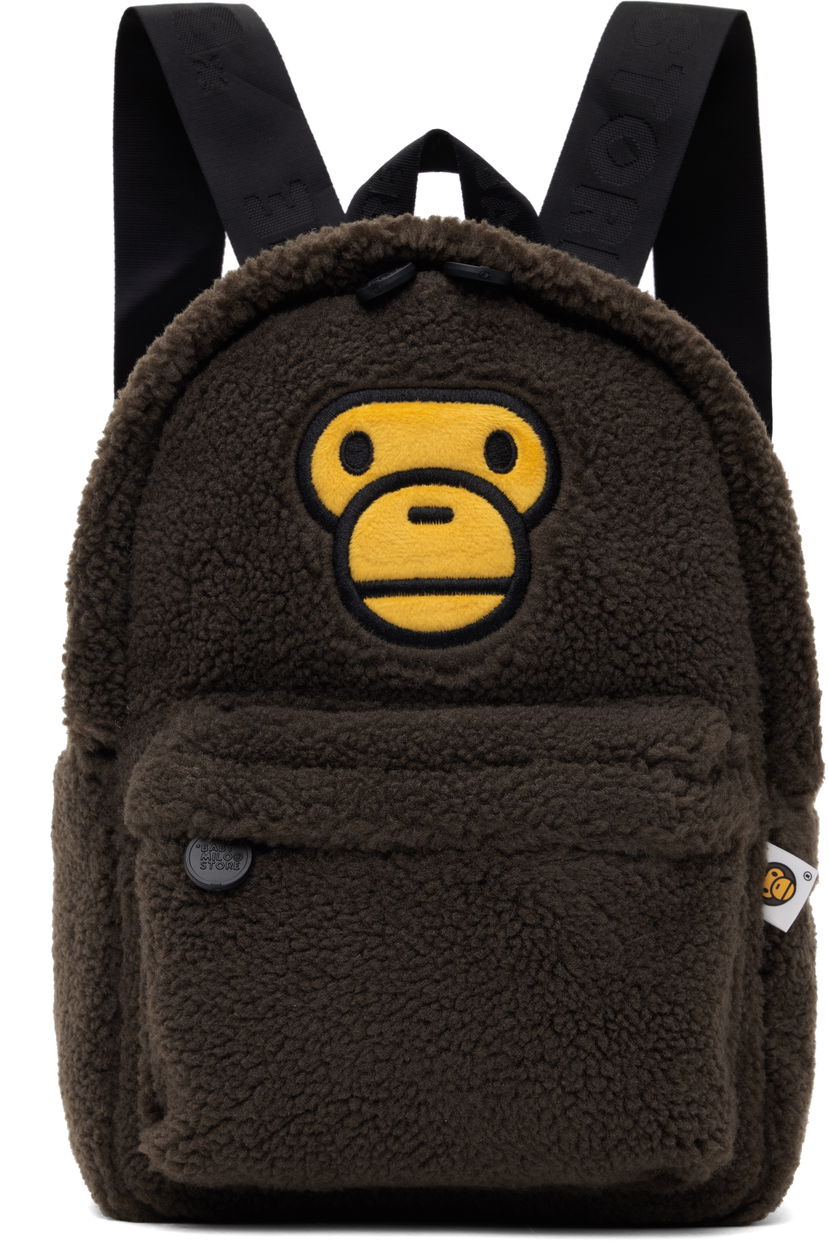 Раница BAPE Baby Milo Sherpa Mini Backpack Кафяво | 0MXBGW4233XXNBWX