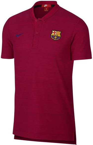 Поло тениска Nike FC Barcelona Authentic Grand Slam Polo Бургунди | 892335-620, 0