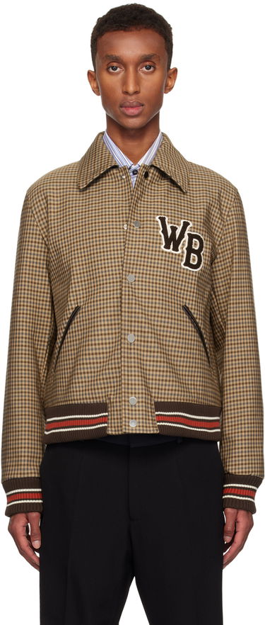 Яке бомбър Wales Bonner Wales Bonner Homecoming Varsity Bomber Jacket Кафяво | UA24JA10-CO03-8890, 0