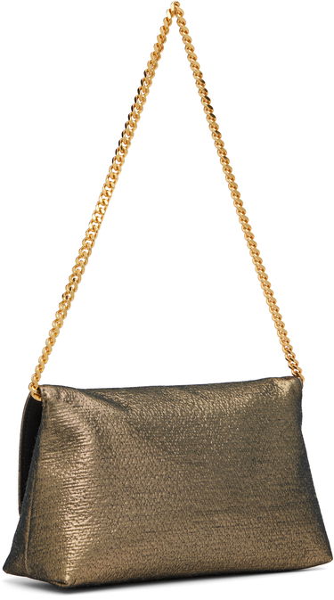 Дамска чанта Tom Ford TOM FORD Nobile Mini Hammered-Effect Fabric Bag Металик | L1886-TSY054X, 2