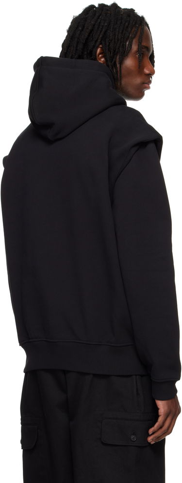 Суитчър HELIOT EMIL HELIOT EMIL Outline Logo Hoodie Черно | PRESS25_M_08_053_BLK01_CO, 2