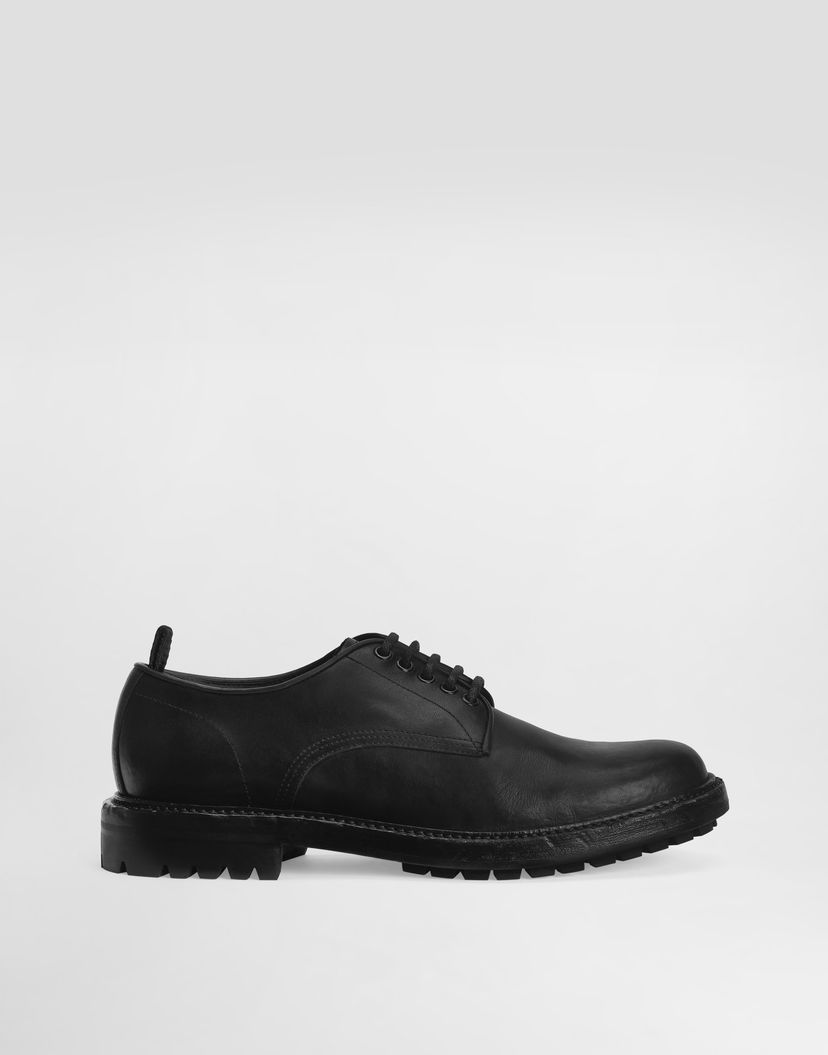 Аксесоари Dolce & Gabbana Dolce & Gabbana Calfskin Derby Shoes Черно | A10889AV32580999