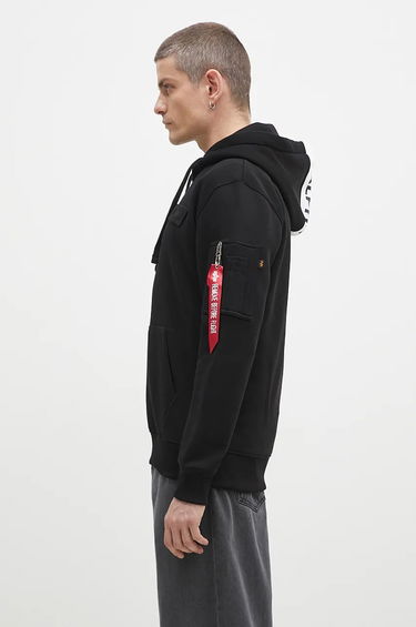 Суитчър Alpha Industries Hoodie With Print Черно | 178314.95, 1