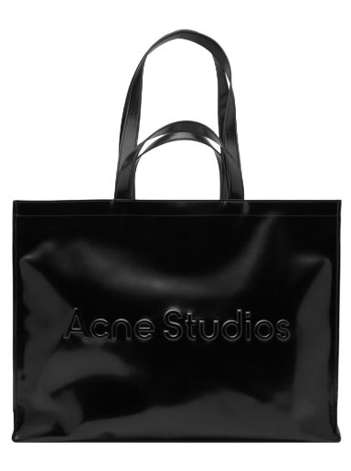 Голяма пазарска чанта Acne Studios EW Logo Shopper Bag Черно | C10163-900