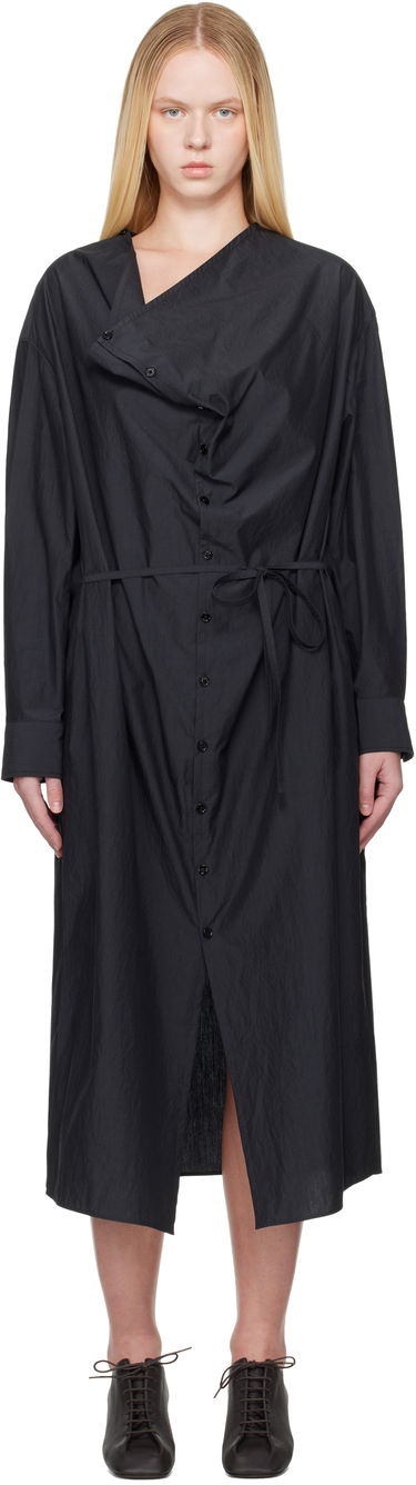 Pокля LEMAIRE Lemaire Soft Collar Midi Dress Черно | DR1099 LF1399, 0