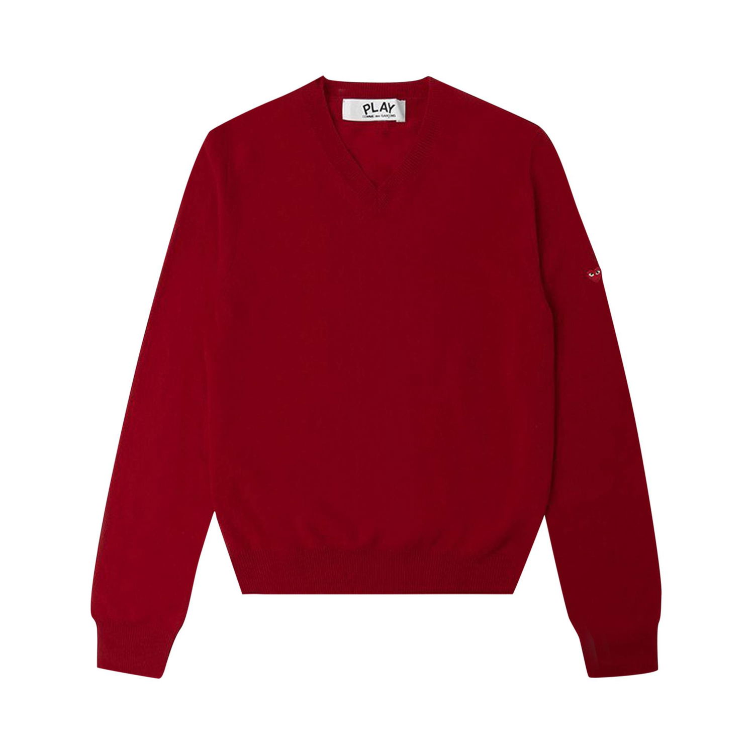 Пуловер Comme des Garçons PLAY Small Heart Crewneck Бургунди | az n040 051 4, 1