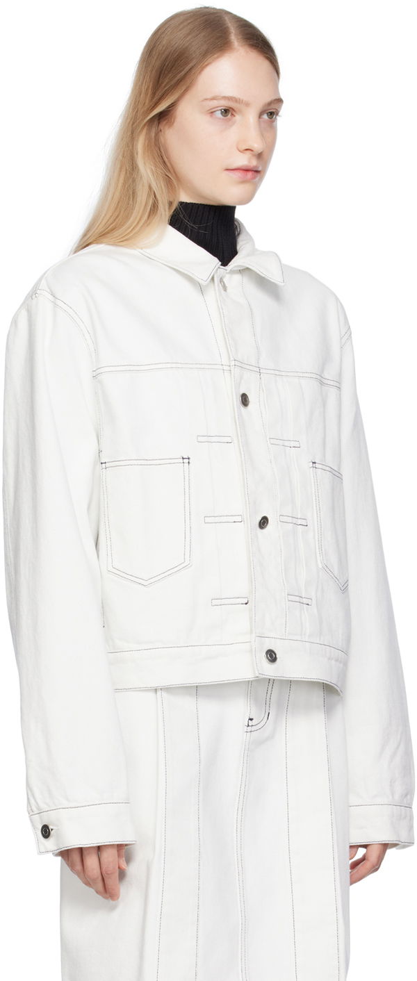 Яке We11done We11done Tucked Denim Jacket Бяло | WD-DJ3-23-338-M-IC, 1