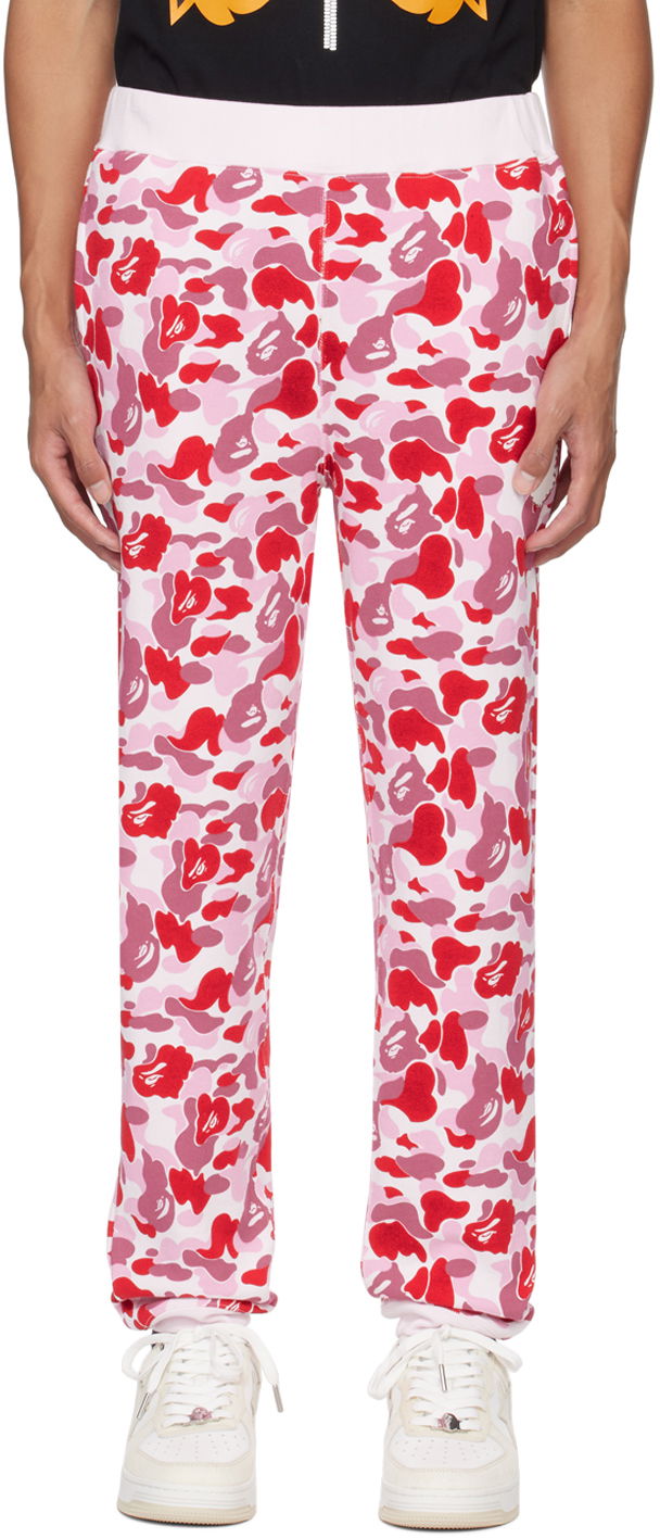 Спортни панталони BAPE ABC Camo Crystal Stone Sweatpants Розово | 001PTJ801020M, 0