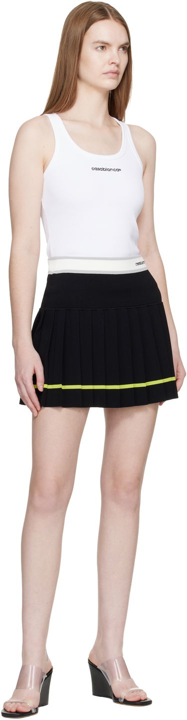 Потник Casablanca Ribbed Tank Top Бяло | W-SP26-JTS-039-02, 4