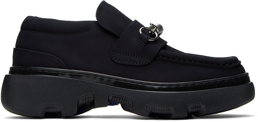 Кецове и обувки Burberry Black Creeper Clamp Loafers Черно | 8077837