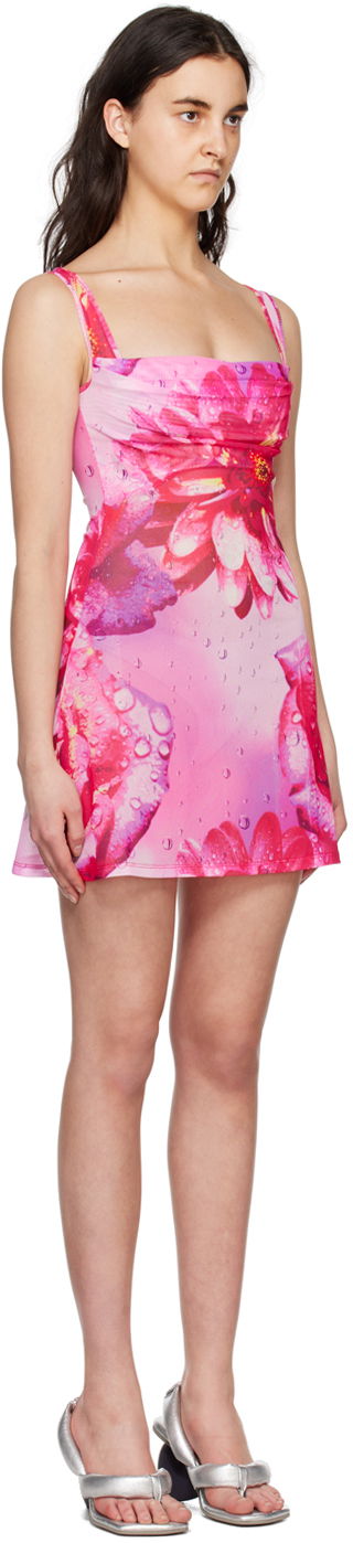 Pокля Miaou Miaou Ginger Floral Print Mini Dress Розово | 5018PM1DYR, 1