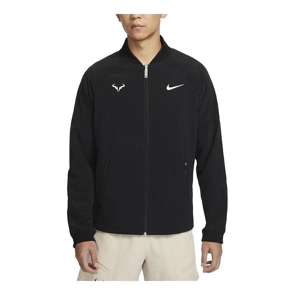 Яке бомбър Nike Rafa Dri-Fit Tennis Jacket Черно | DV2886-010, 0