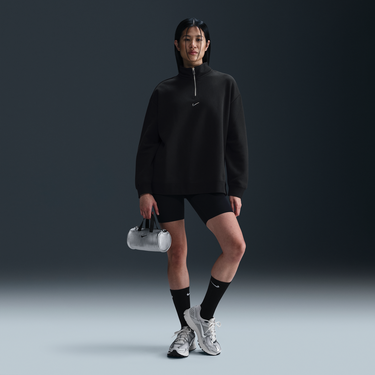 Пуловер Nike Nike Sportswear Fleece Quarter-Zip Top Черно | HV6071-010, 2