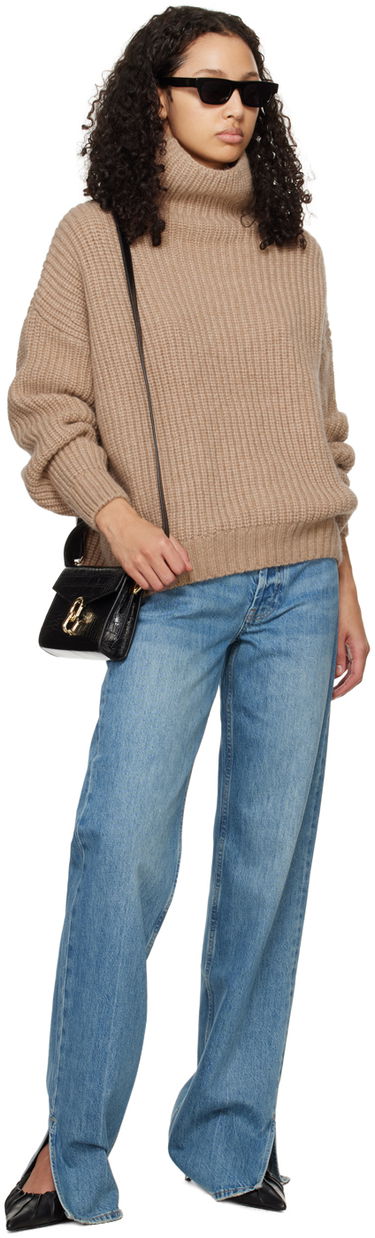 Дамска чанта Anine Bing Mini Colette Croc-Effect Leather Shoulder Bag Черно | A-13-2119-000, 3