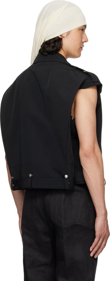 Жилетка Rick Owens Rick Owens Bauhaus Stooges Cropped Vest Черно | RL01E5716 PCVS, 2