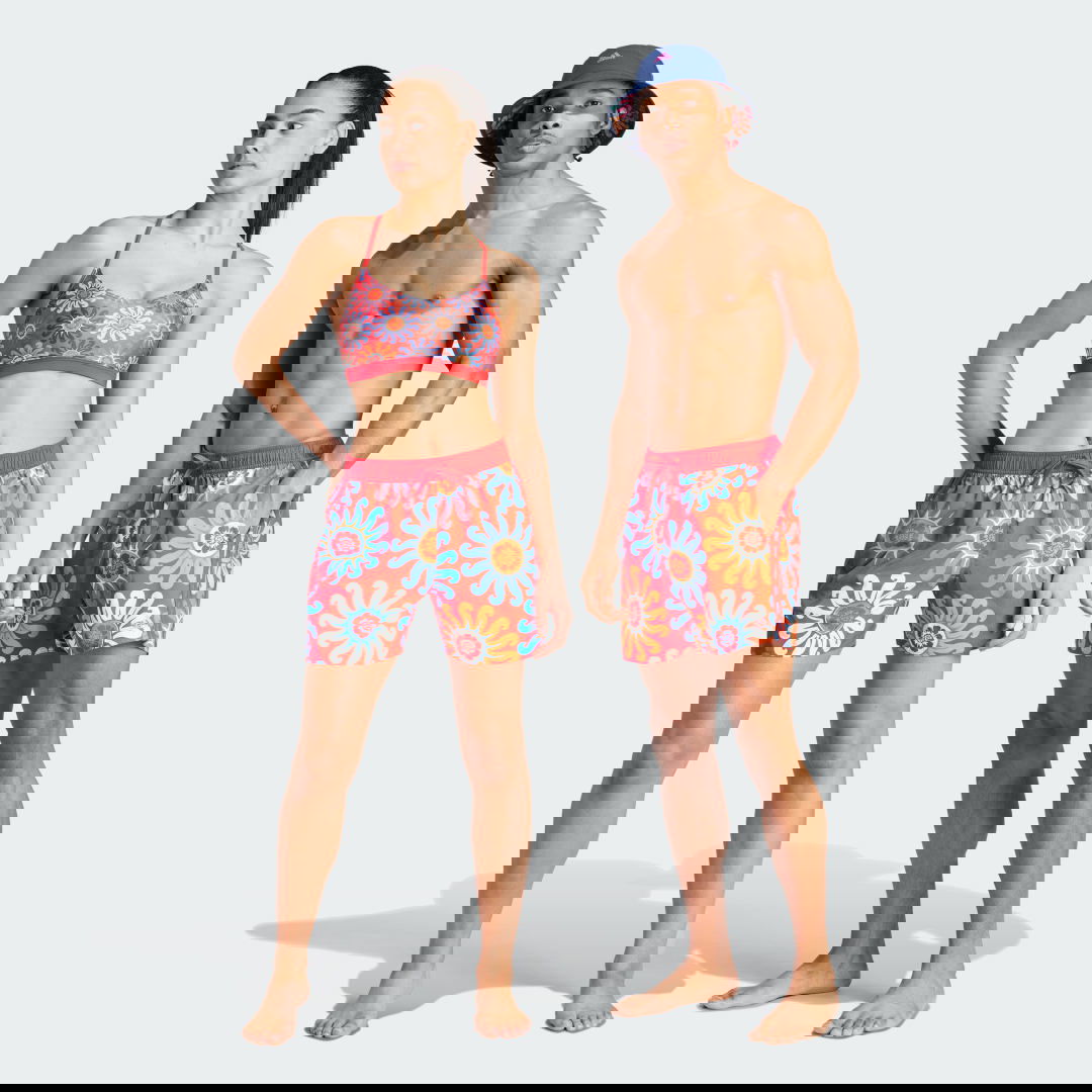 Бански adidas Originals x FARM Rio Swimshorts Червено | IL3987, 0