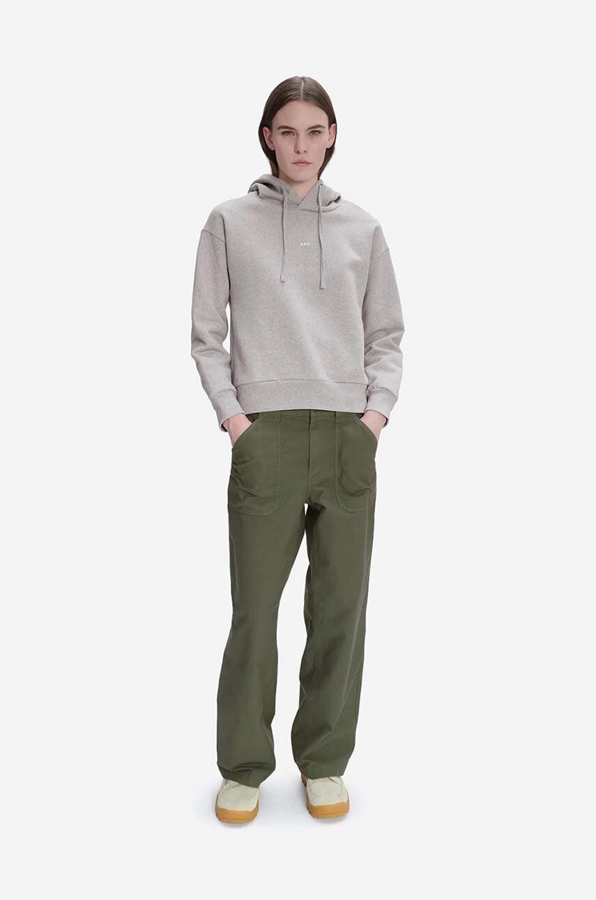 Суитчър A.P.C. Hoodie Christina Cropped Сиво | COFDZ.F27624, 1