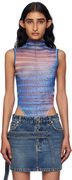 Jean Paul Gaultier High Neck Printed Bodysuit