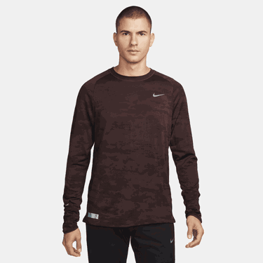 Тениска Nike M NK TFADV RUN DVN LS Бургунди | fb8538-227, 2