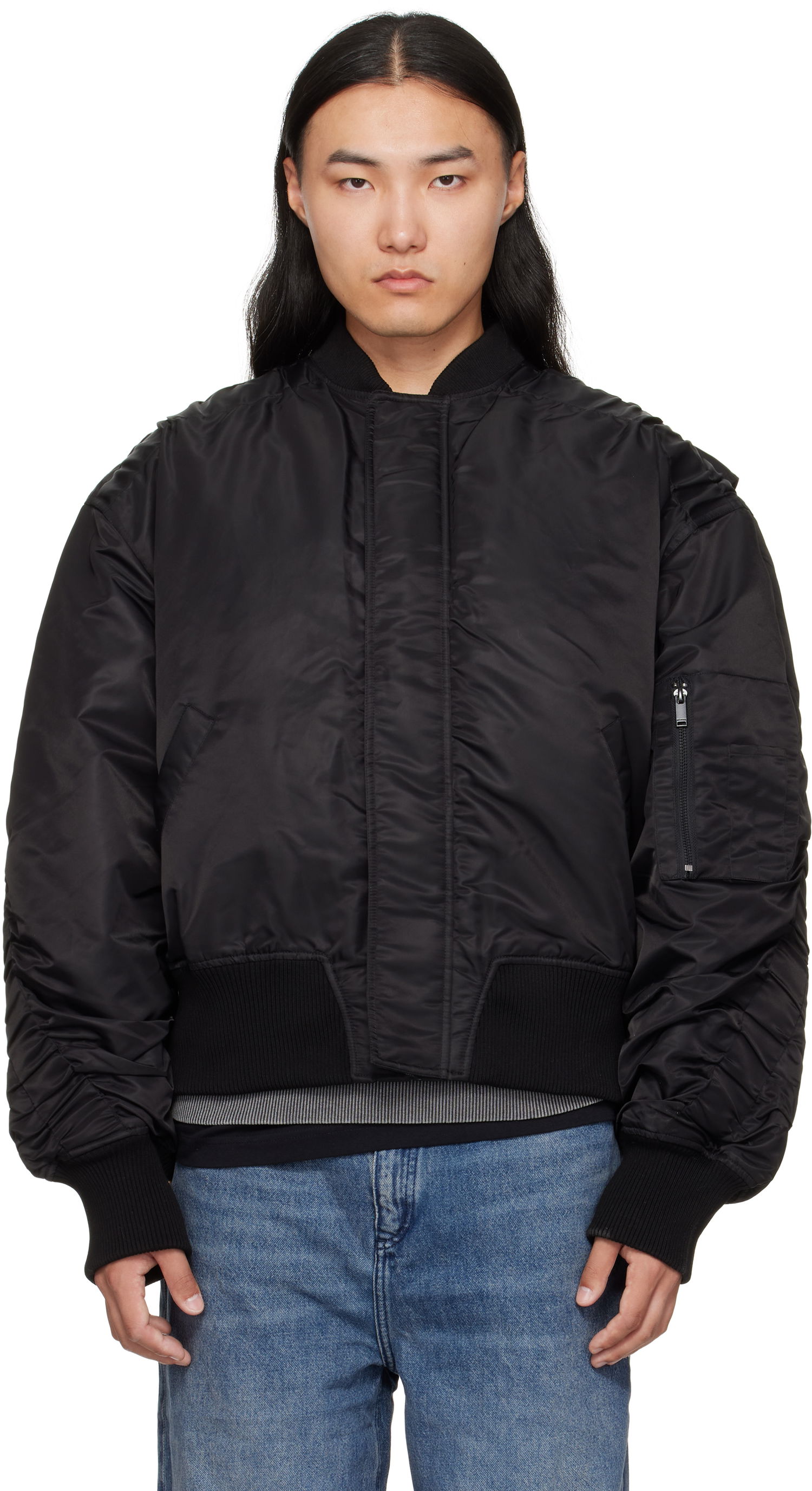 Яке бомбър Han Kjøbenhavn Han Kjobenhavn Oversized Padded Bomber Jacket Черно | M-134224, 0