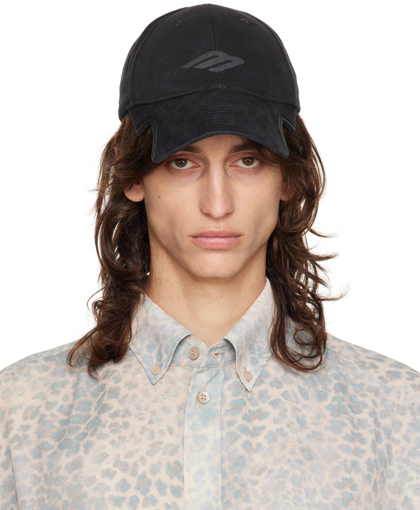 Шапка с козирка Balenciaga Stencil Cap Черно | 794887410B2