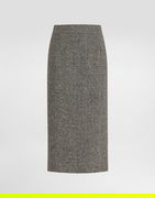Dotted Wool Skirt