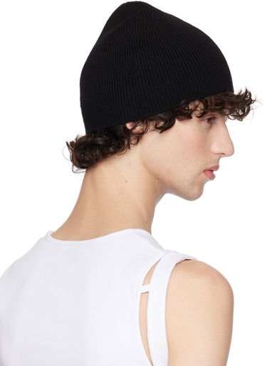 Шапка HELIOT EMIL Knit Beanie With Logo Trim Черно | PREAW24_16_107_BLK01, 2