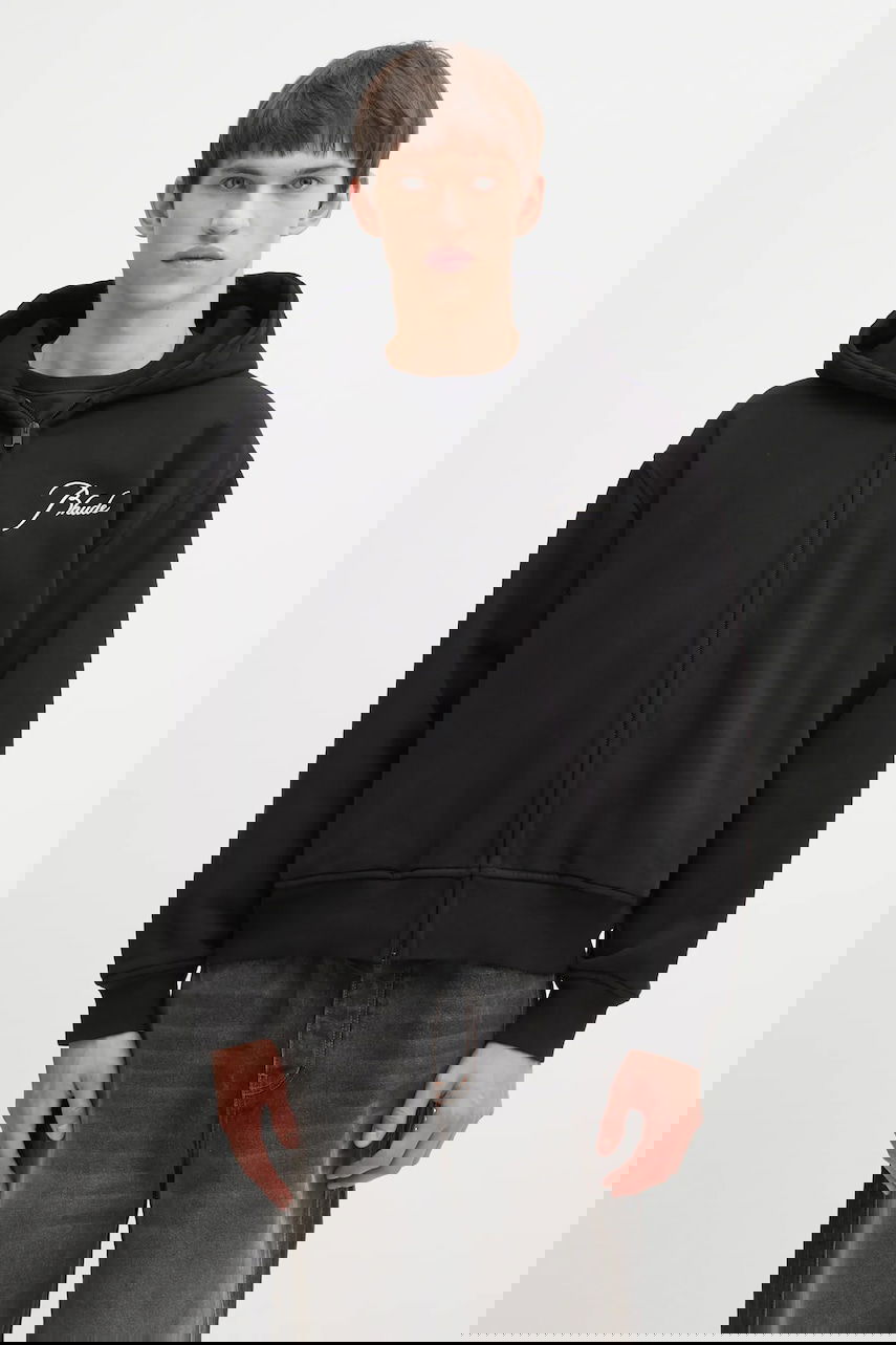 Суитчър Rhude RHUDE Classique Zip-Up Hooded Hoodie with Embroidered Logo Черно | RHFW25HO05012, 0