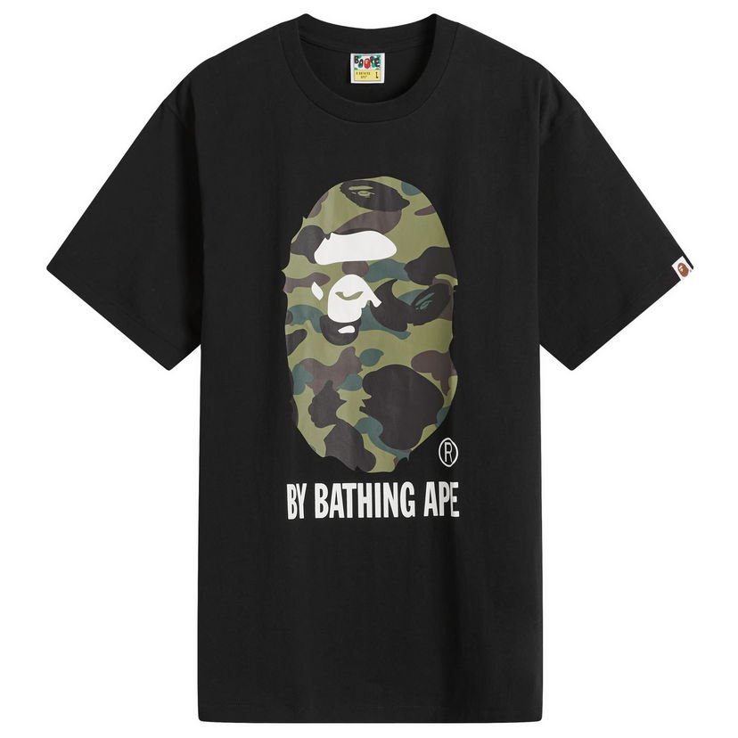 Тениска BAPE Bathing Ape ABC Camo By Bathing Ape T-Shirt Black Green Large Зелено | 001TEK801012M-BKG