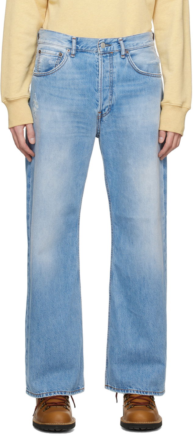 Дънки Acne Studios Loose Fit Jeans Синьо | B00277-, 0
