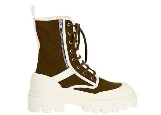 Кецове и обувки Bottega Veneta Lace-Up Boots Зелено | 730234V2R103690, 0