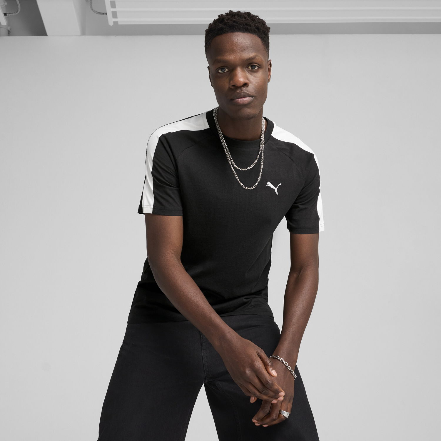 Тениска Puma T7 T-Shirt Черно | 629592_01, 0