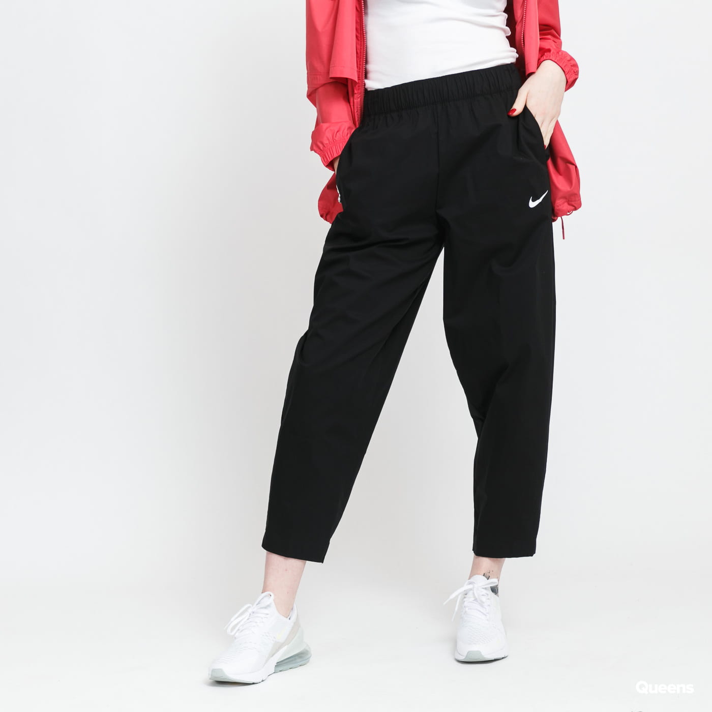 Спортни панталони Nike SW Essential Woven HR Черно | DD5975-010, 0