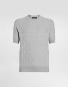 Dolce & Gabbana Silk Short Sleeve Sweater