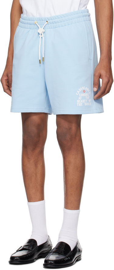 Къси панталони Casablanca Casablanca 'Beauty Of The World' Sweat Shorts Синьо | MS25-JTR-003-03, 3