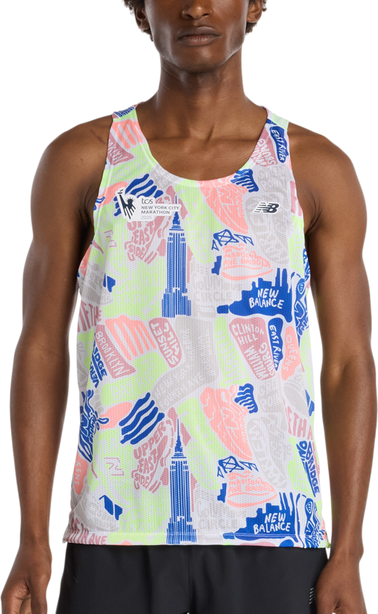 Потник New Balance NYC Marathon Print Running Singlet Многоцветен | mt53251m-mlt, 0