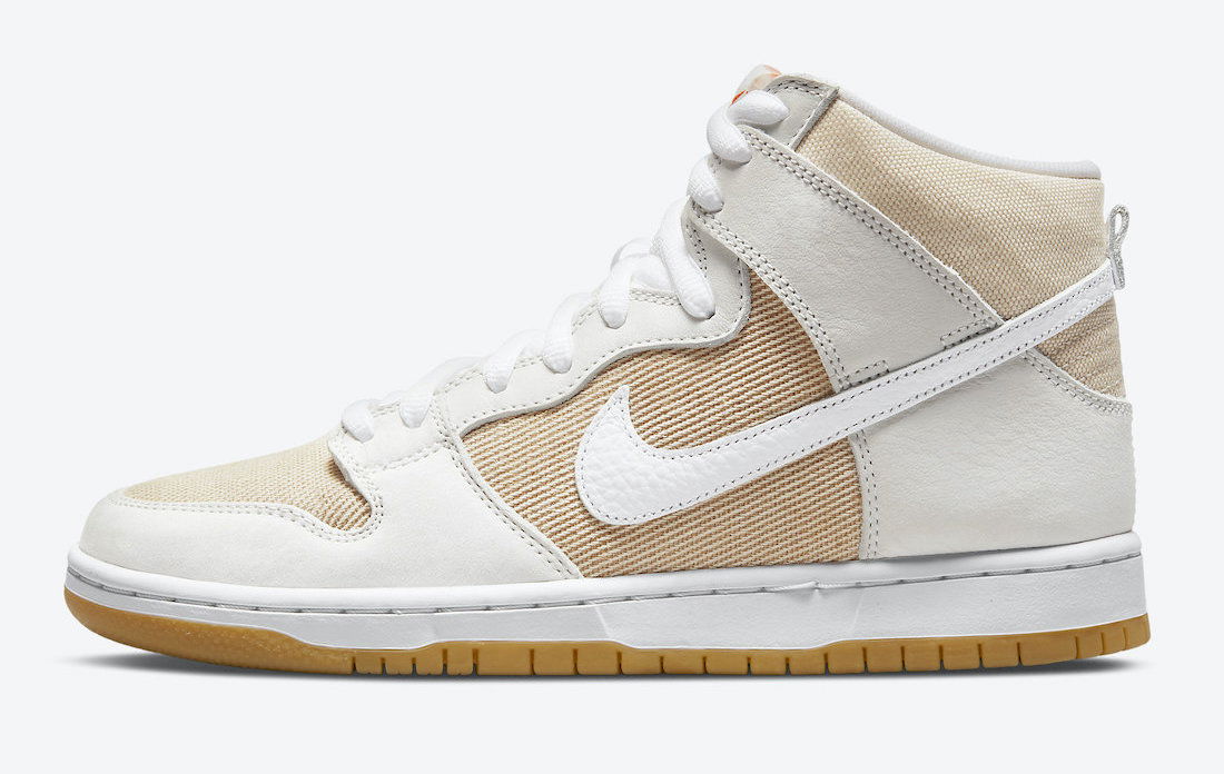Кецове и обувки Nike SB Dunk High Pro ISO Orange Label "Unbleached Natural" Бежово | DA9626-100, 0